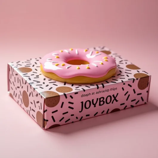 Custom Pink Donut Boxes