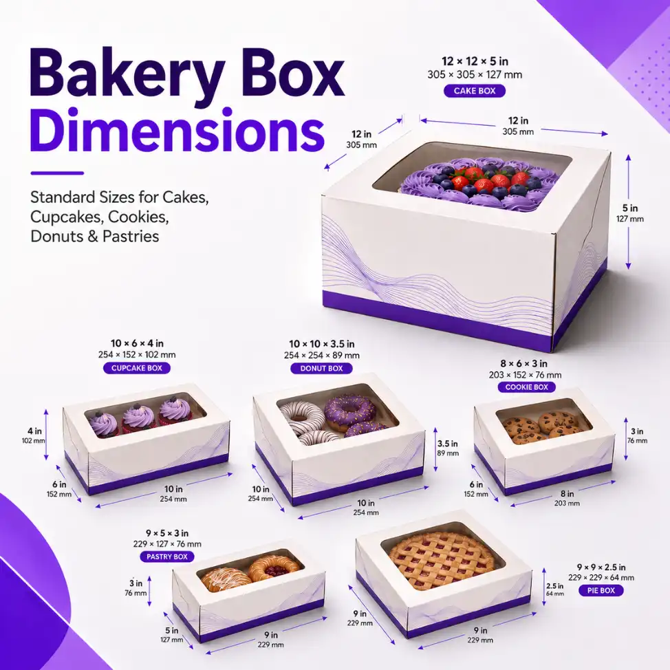 Bakery Box Dimensions Guide